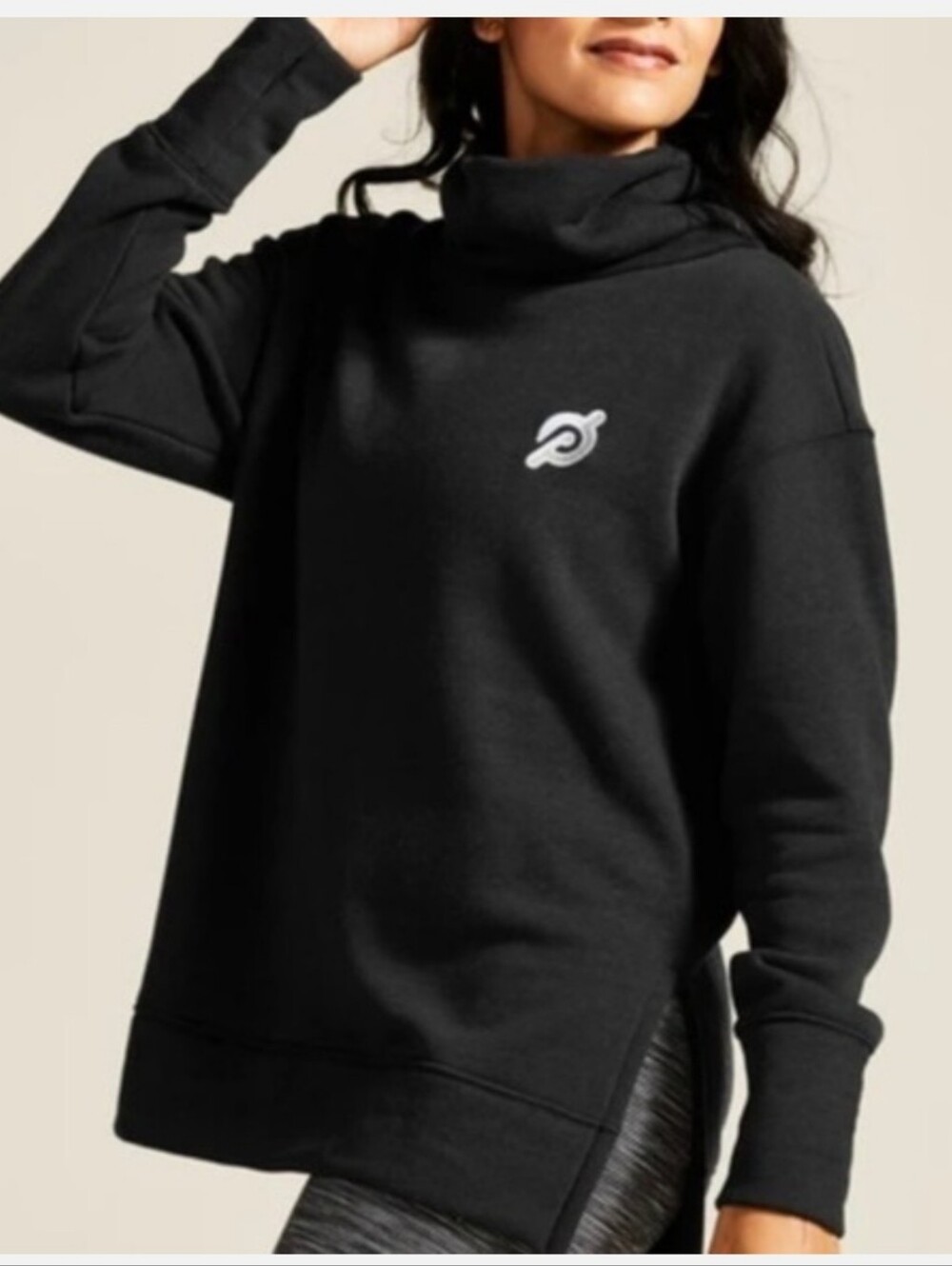 Peloton Black Pullover Hoodie with White Logo